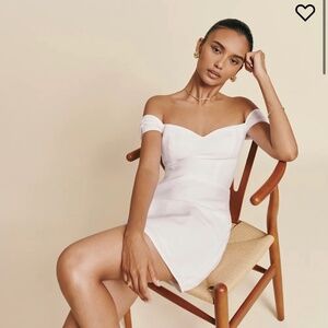 Reformation Gavina Linen Dress White - Size 2